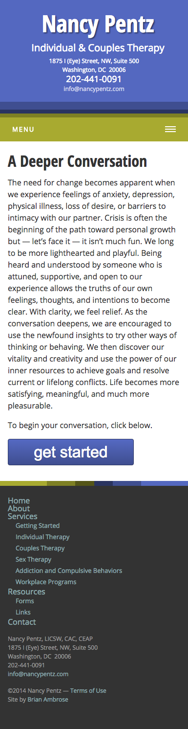 Nancy Pentz site mobile